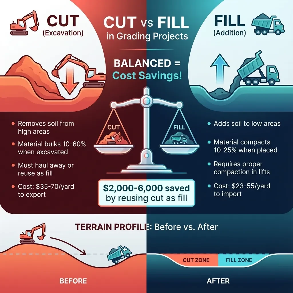 Cut vs Fill Visual Comparison