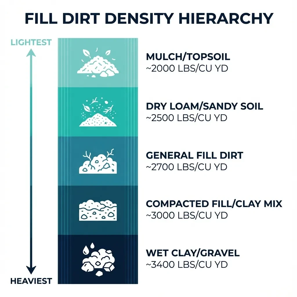Fill Dirt Density Hierarchy Chart