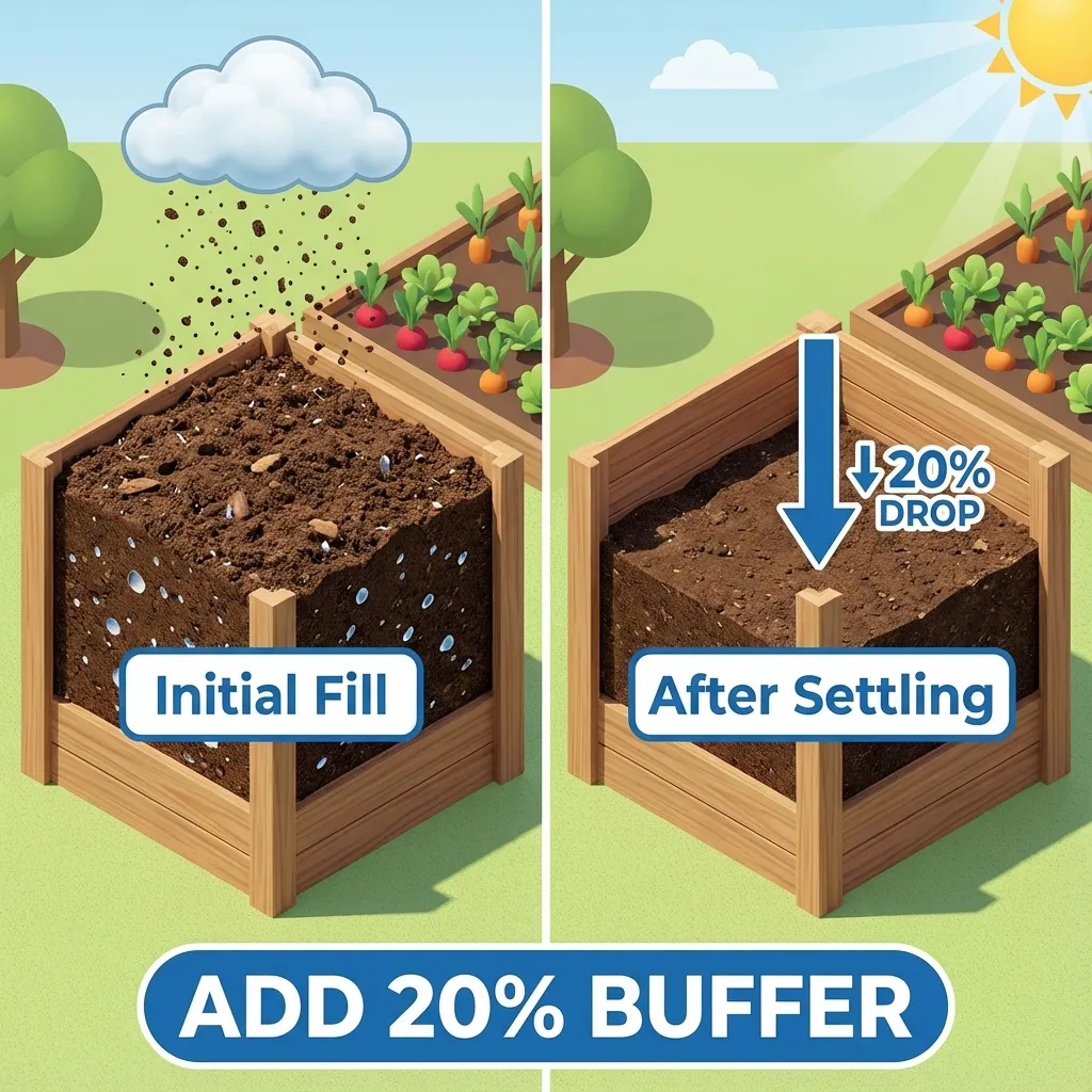 Filling raised bed with soil